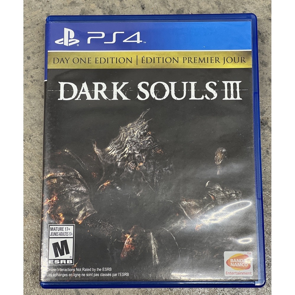 Dark Souls III Day One Edition PS4 2016 CIB Tested Soundtrack RPG M Rated Game